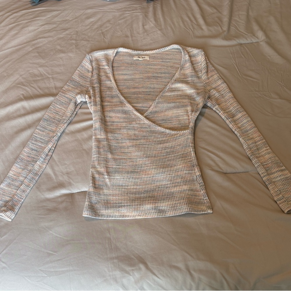 Madewell Striped Multi-Colored Sweater